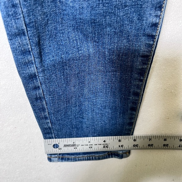 Old Navy Distressed Rockstar Skinny Jeans Womens 14w Plus Blue Denim 2564 - Picture 7 of 9